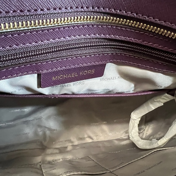 Michael Kors Purple Studded Tote Bag - Picture 7 of 9
